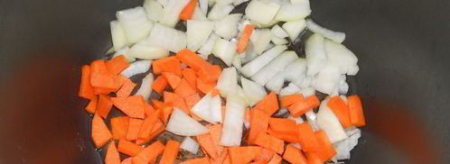 овощная икра с зелеными помидорами в мультиварке. Шаг 3