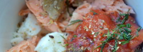 канапе из сушек с горбушей. Шаг 3