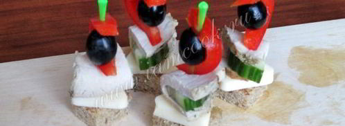 канапе праздничное ассорти. Шаг 10