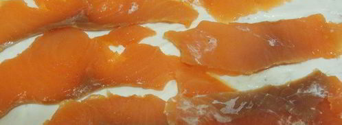 канапе с блинами и семгой. Шаг 4