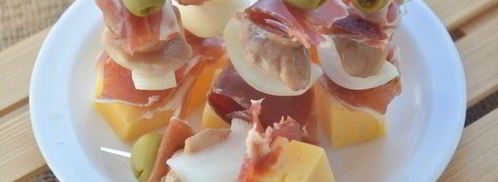 канапе с хамоном, грибами и сыром. Шаг 8