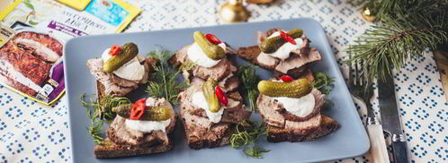 канапе с ростбифом. Шаг 8