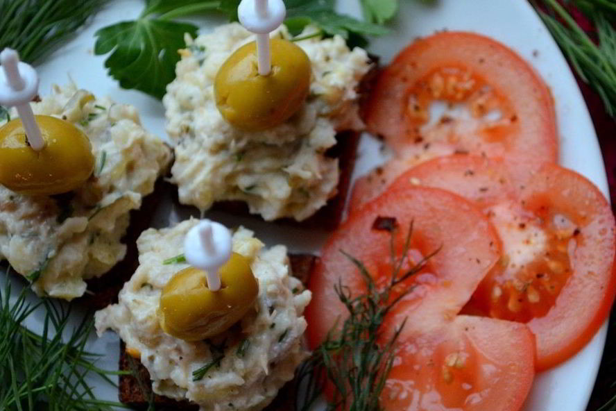 Рецепт канапе закусочного