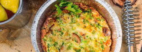 фриттата с лисичками на гриле. Шаг 10