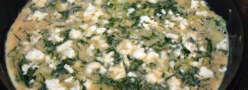 фриттата с цуккини и фетой. Шаг 3