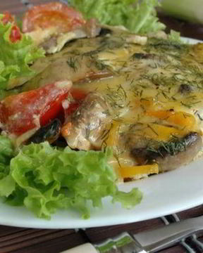 Картофельная фриттата с овощами