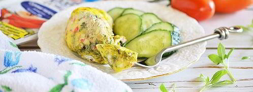 крабовый омлет в пакете. Шаг 5