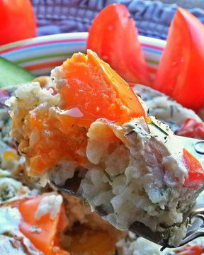 Омлет рыбный Дачный