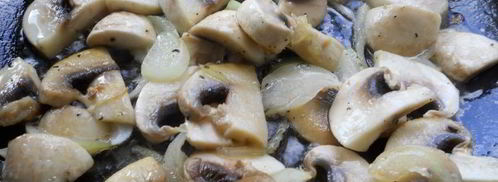 омлет с картофелем и шампиньонами. Шаг 4