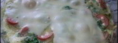 омлет с картошкой, сосисками, зеленью и плавлеными сырками в духовке. Шаг 14