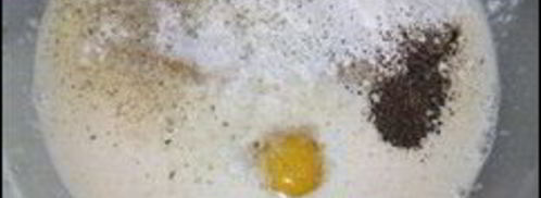 омлет с картошкой, сосисками, зеленью и плавлеными сырками в духовке. Шаг 6