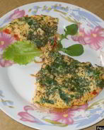 Омлет с овощами и сыром