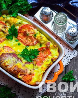 Омлет с творогом