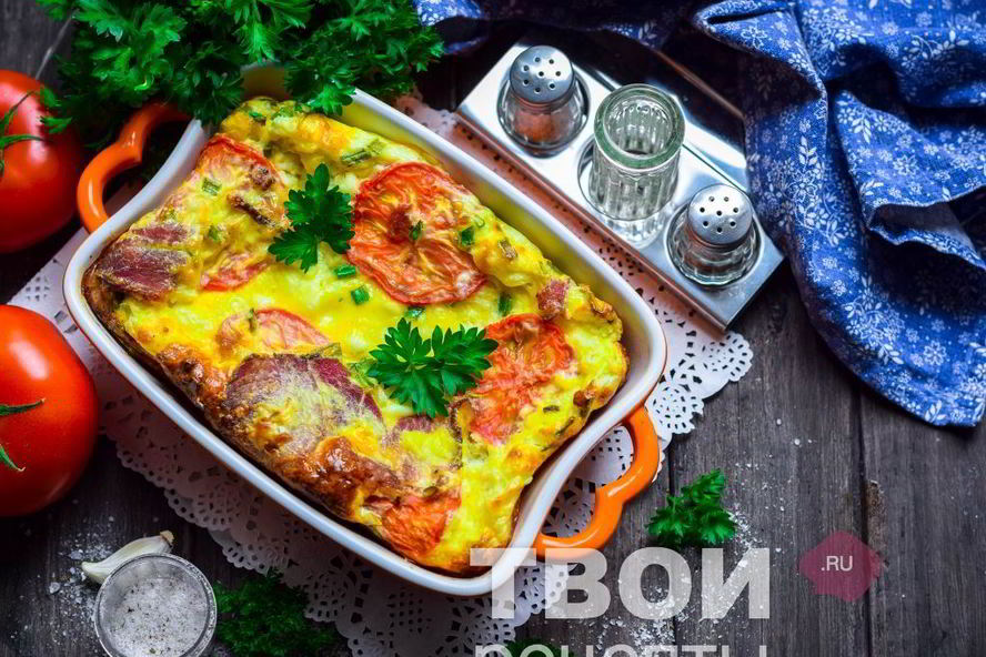 Рецепт омлета с творогом