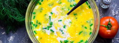 омлет с творогом. Шаг 3