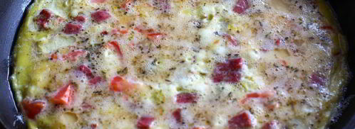 омлет с ветчиной и сыром. Шаг 5