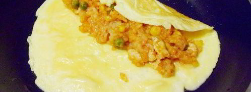 омурайсу , японский омлет с начинкой. Шаг 17