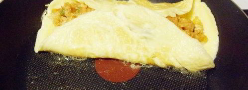 омурайсу , японский омлет с начинкой. Шаг 18