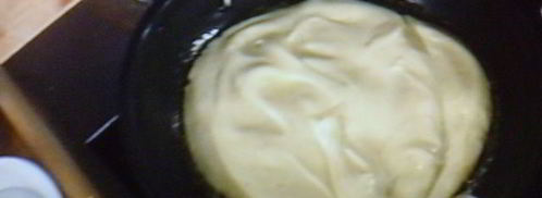 сладкий омлет с карамелизированными сливами. Шаг 2