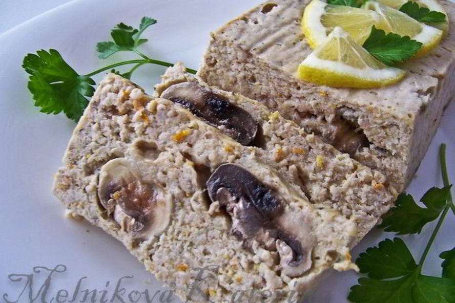 Рецепт куриного паштета с грибами