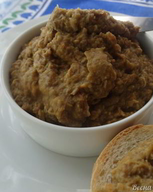 Паштет из чечевицы с грибами