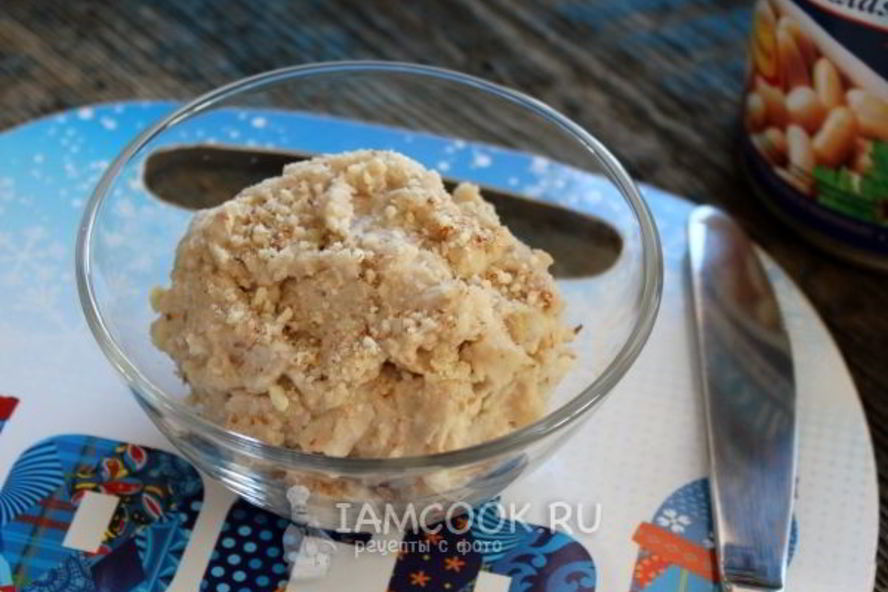 Рецепт паштета иза фасолей с миндалема