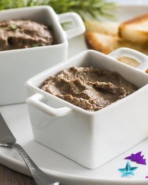 Паштет из куриной печенки с яблоками и тимьяном