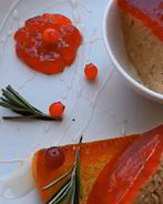 Паштет из курицы с клюквенным желе