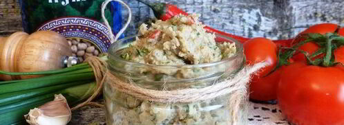 паштет из нута с вешенками и грецкими орехами. Шаг 7