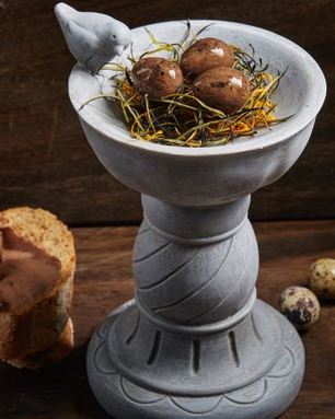 Паштет из перепелки и утиных желудочков конфи