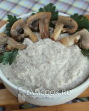 Паштет из шампиньонов и творога