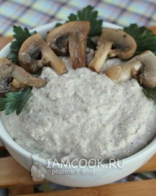 Паштет из шампиньонов и творога