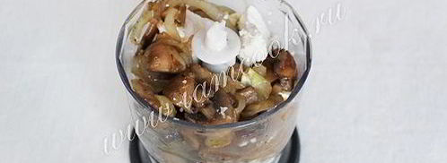 паштет из шампиньонов и творога. Шаг 5