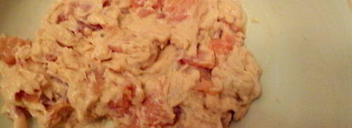 паштет из слабосоленой семги под соусом. Шаг 2