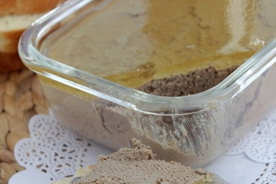 Рецепт паштета из свиной печени с яблочным желе