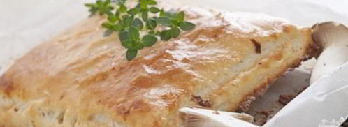 паштет из телятины и грибов в слоеном тесте. Шаг 12