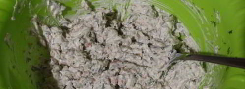 паштет из творожного сыра и печени трески. Шаг 4