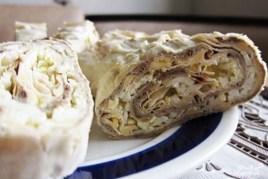 Рецепт печеночного паштета из говяжьей печени в лаваше