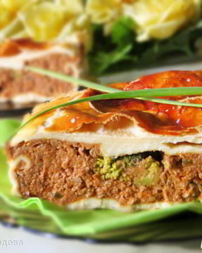 Печеночный паштет запеченный в тесте