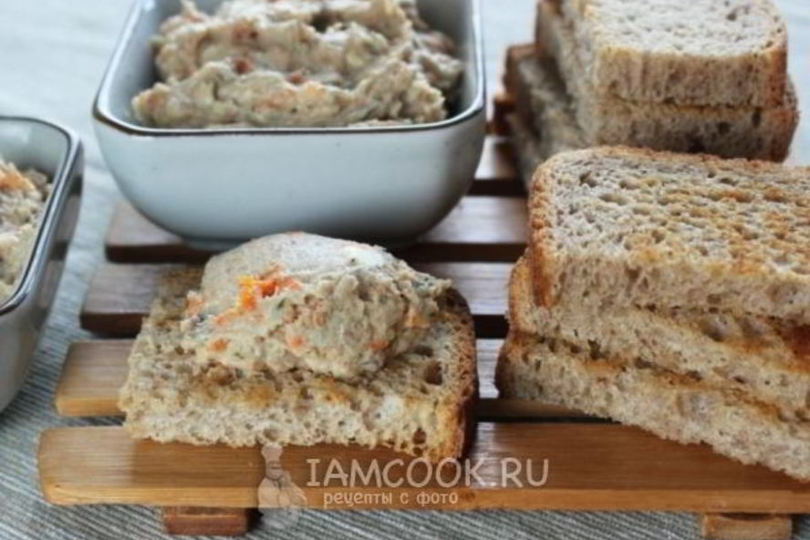 Рецепт селедочного паштета с морковью и луком
