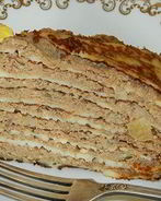 Блинный торт с печенью