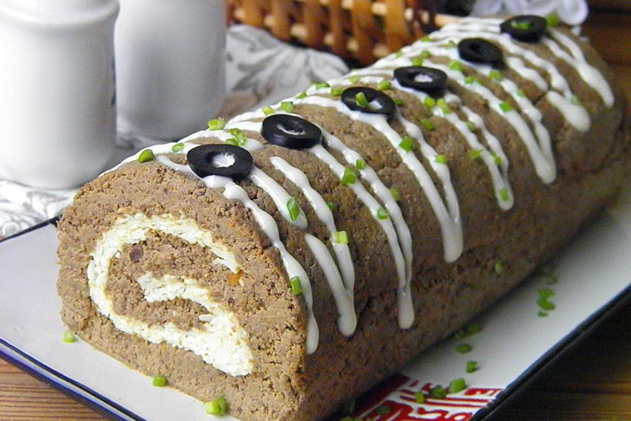 Рецепт печеночного рулета