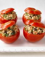 Помидоры с фаршем в духовке