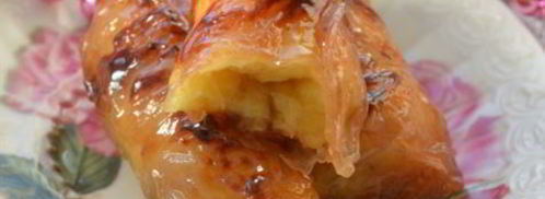 банановые спринг-роллы. Шаг 5