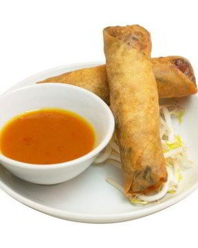 Китайские весенние роллы с грибами и рисом