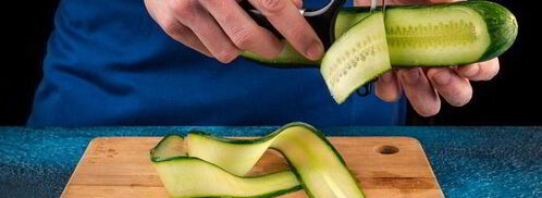 огуречные роллы с креветками. Шаг 4