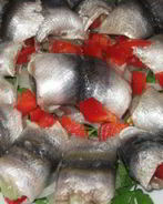 Роллы из кильки с болгарским перцем