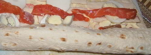 роллы из лаваша. Шаг 5