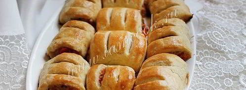 роллы из теста с тунцом. Шаг 10