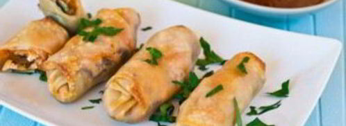 роллы с индюшкой и грибами. Шаг 6